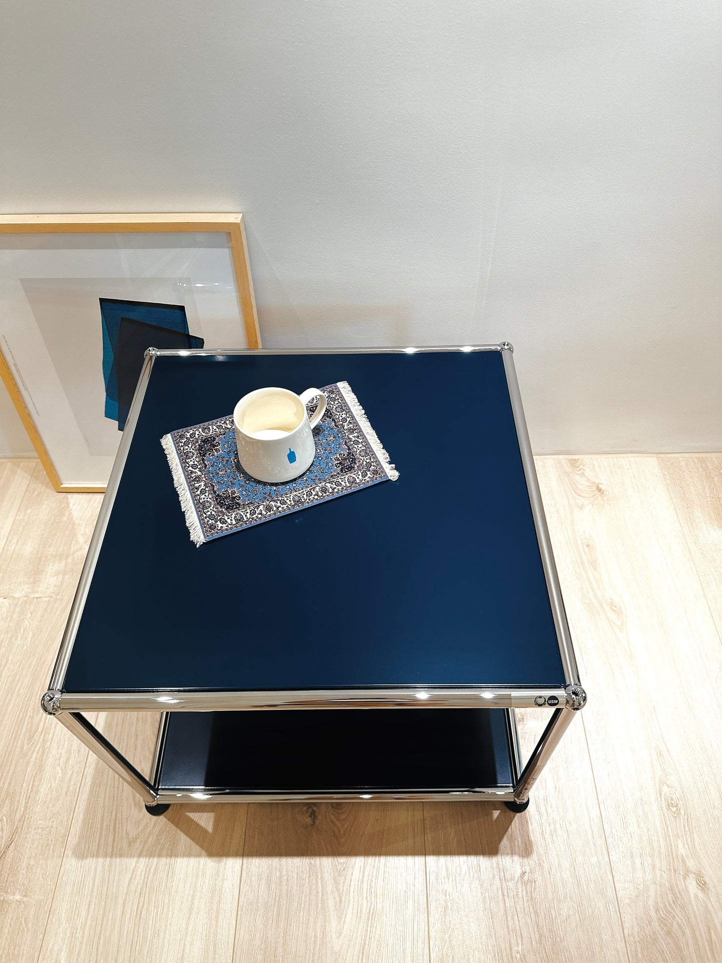 🇨🇭USM Haller瑞士製經典家具 Sidetable 50 邊桌(Steel Blue )