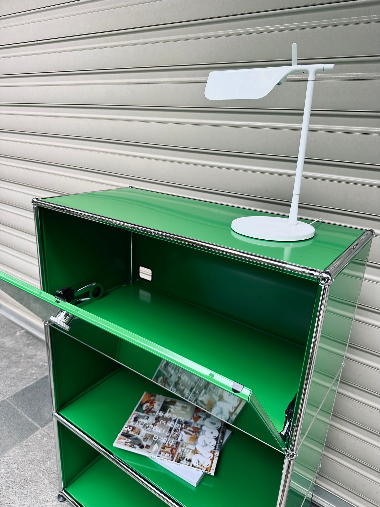 🇨🇭USM Haller瑞士製經典家具 " GO Green" HighBoard 三層展示收納櫃