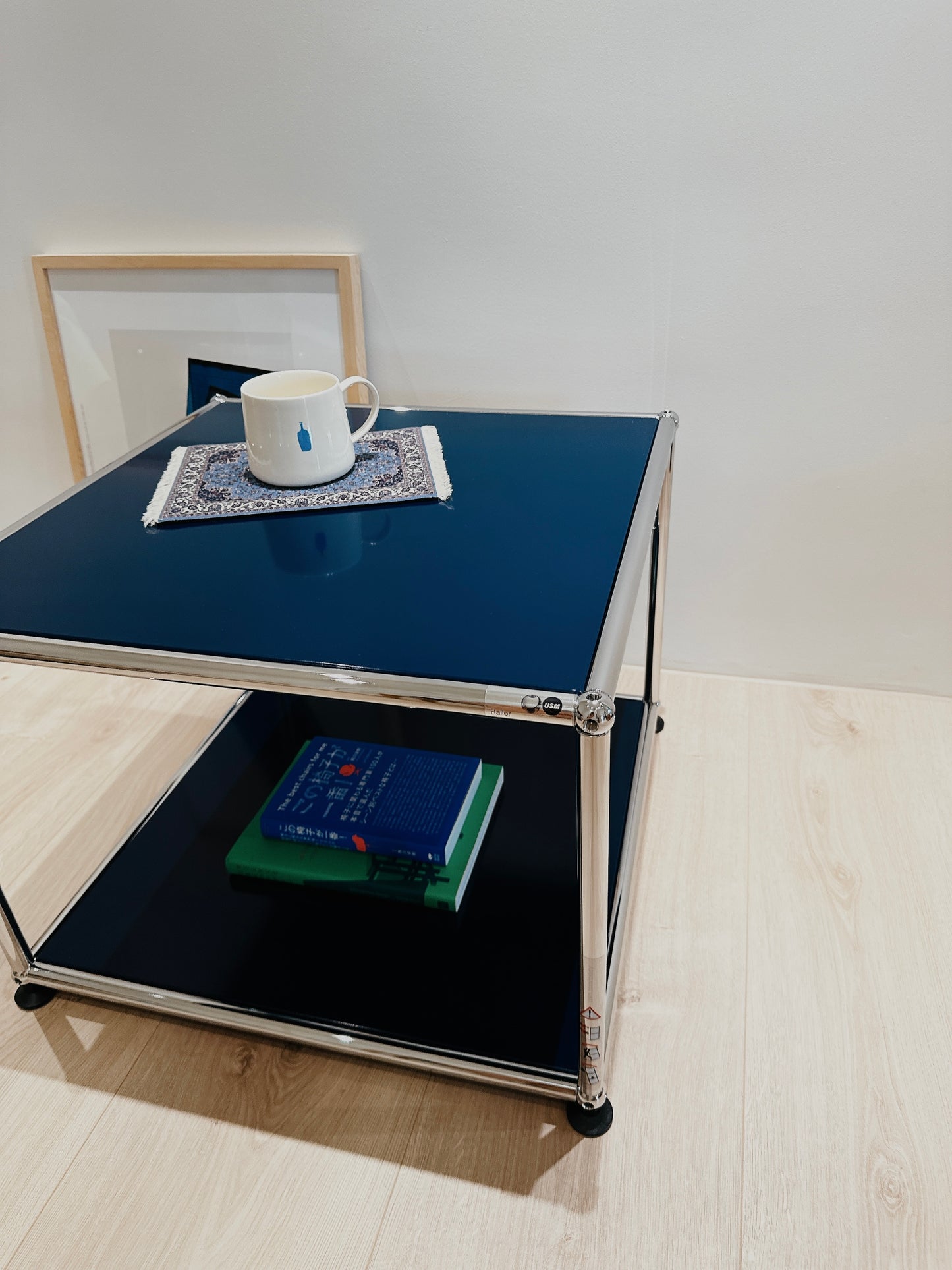 🇨🇭USM Haller瑞士製經典家具 Sidetable 50 邊桌(Steel Blue )