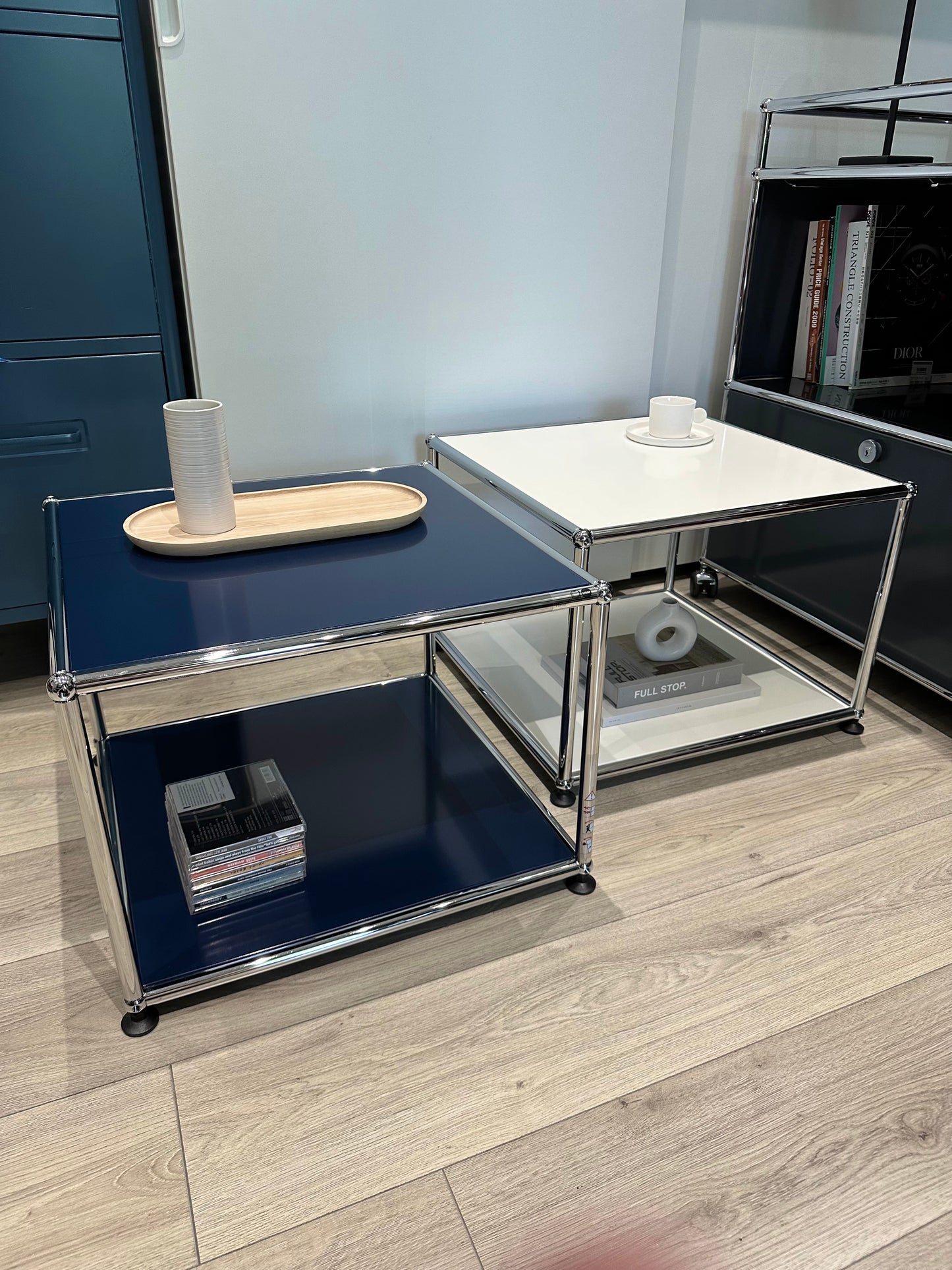 🇨🇭USM Haller瑞士製經典家具 Sidetable 50 邊桌(Steel Blue )