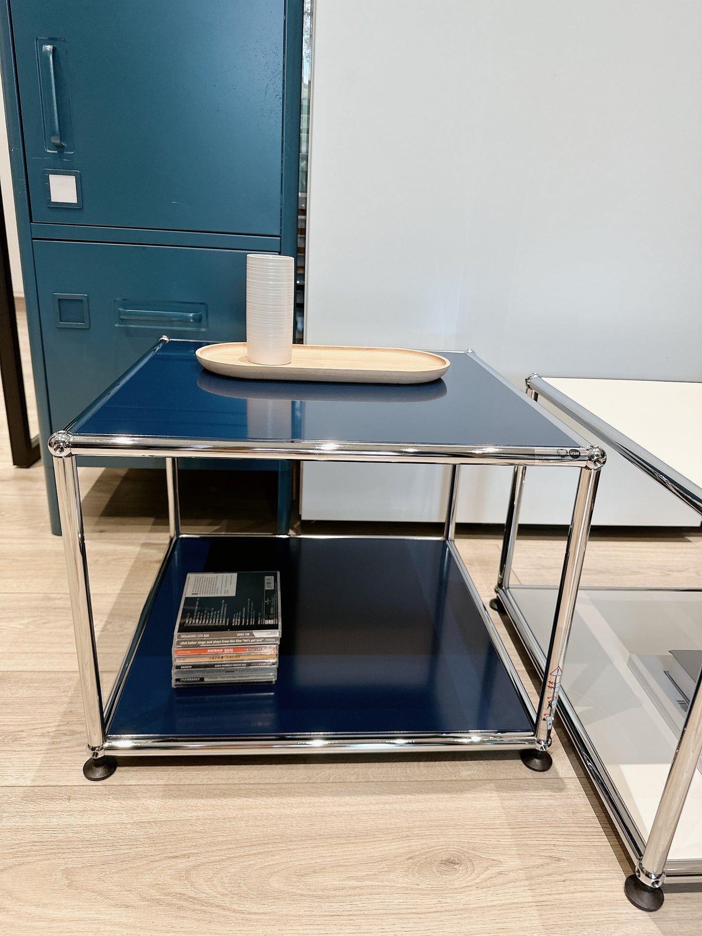 🇨🇭USM Haller瑞士製經典家具 Sidetable 50 邊桌(Steel Blue )