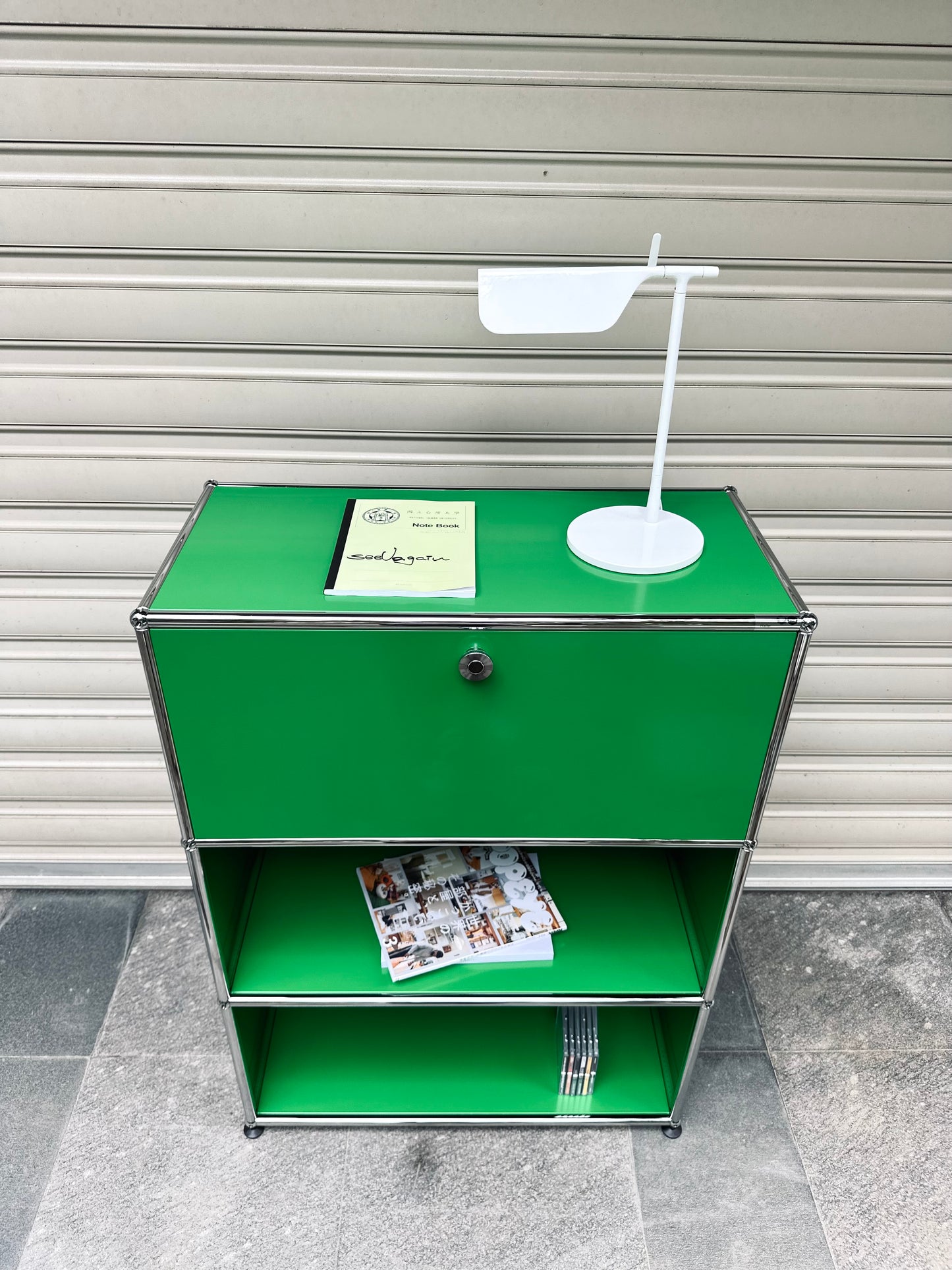 🇨🇭USM Haller瑞士製經典家具 " GO Green" HighBoard 三層展示收納櫃