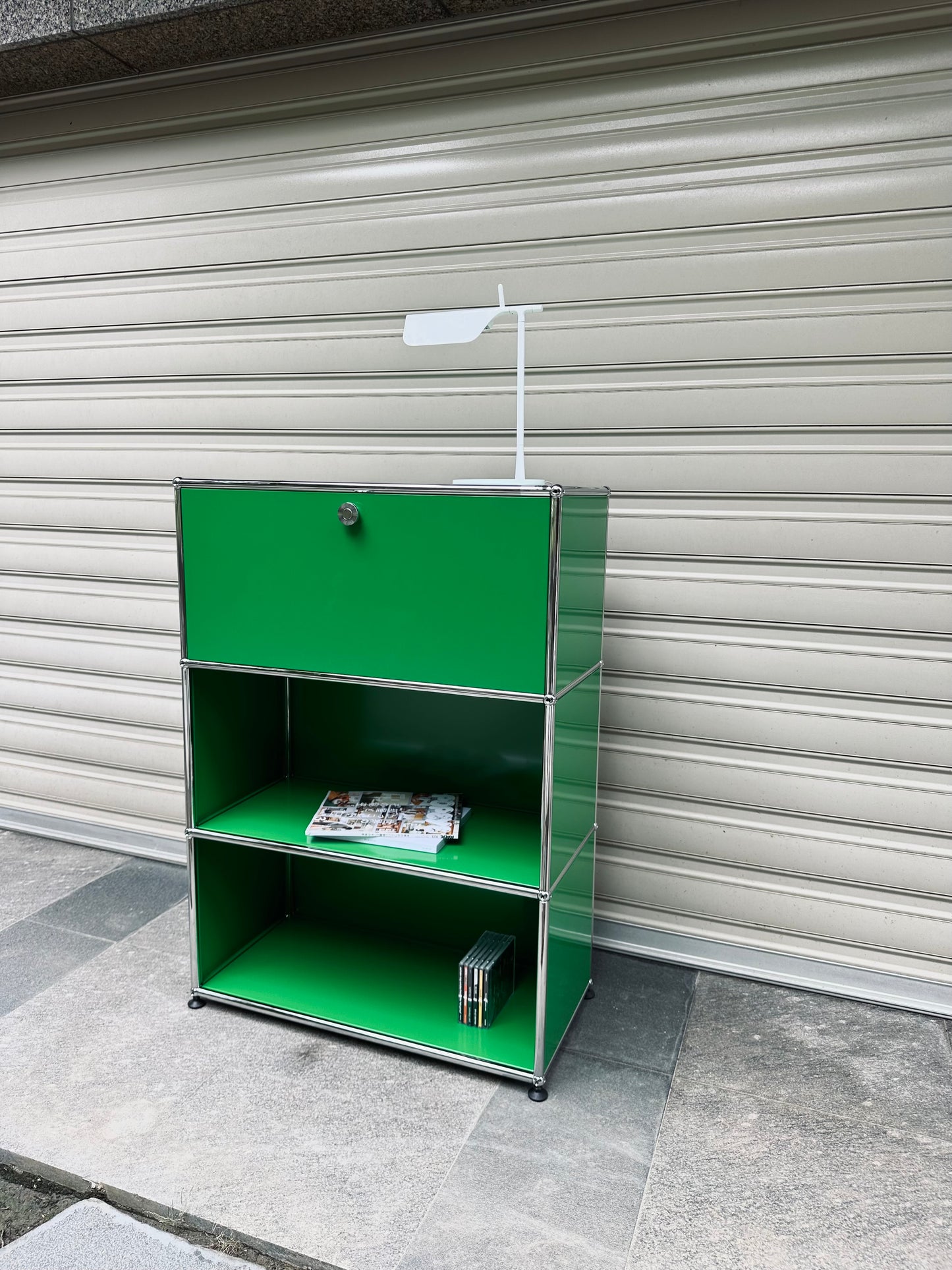 🇨🇭USM Haller瑞士製經典家具 " GO Green" HighBoard 三層展示收納櫃